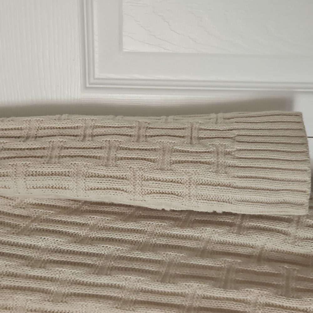 Sandra Darren Cream Cowl Neck Sweater Dress - Picture 3 of 7